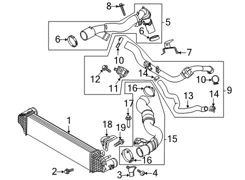 2022 Lincoln Aviator Intercooler  Diagram 1 - Thumbnail