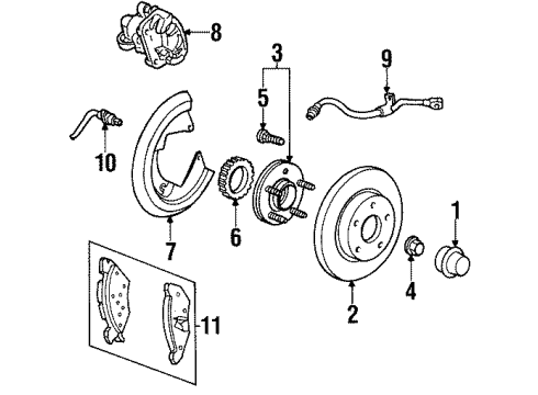 2000 Lincoln Continental Rear Brakes Diagram