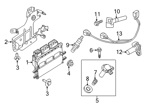 2015 Lincoln MKZ PCM Diagram for FP5Z-12A650-AJB