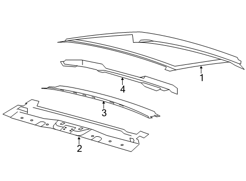 2017 Ford C-Max Roof & Components Diagram