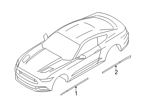 2020 Ford Mustang Stripe Tape Diagram 8 - Thumbnail
