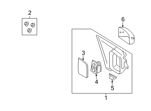 2008 Ford Taurus Outside Mirrors Diagram