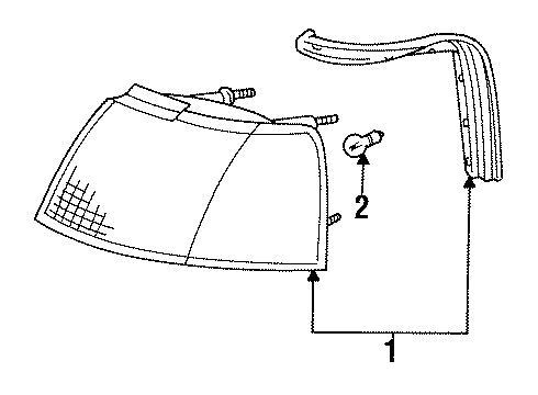 1994 Mercury Cougar Bulbs Diagram
