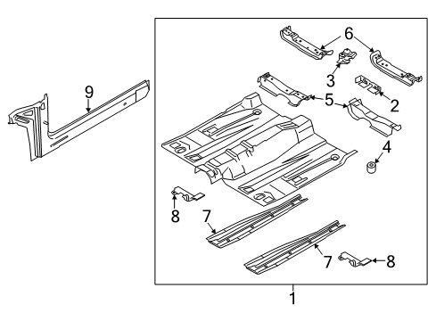 2018 Ford Fusion Front Floor Diagram