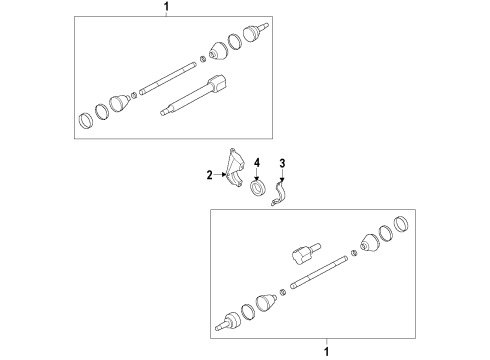 2015 Ford Focus Front Axle Shafts & Joints, Drive Axles Diagram