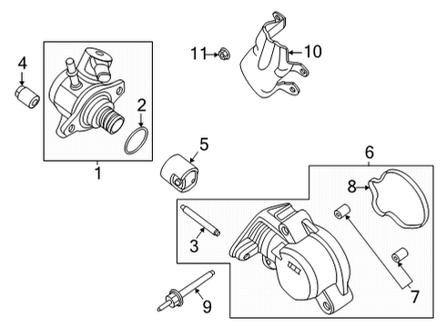 2023 Ford F-150 Roller Diagram for AA5Z-9C587-A