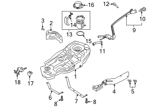 2022 Ford Explorer Fuel System Components Diagram 1 - Thumbnail