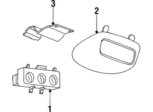 1999 Lincoln Navigator A/C & Heater Control Units Diagram 2 - Thumbnail