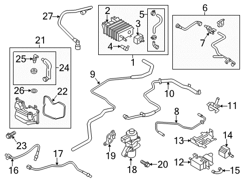 2014 Lincoln MKZ Emission Components Diagram 2 - Thumbnail