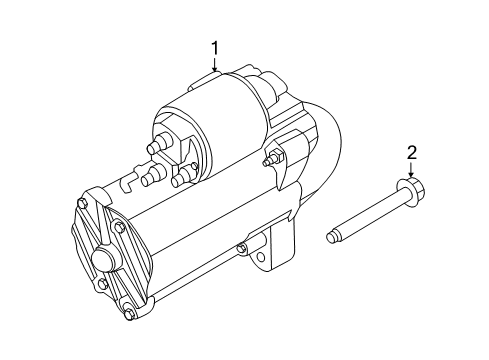 2017 Ford Escape Starter Diagram for F1FZ-11002-A