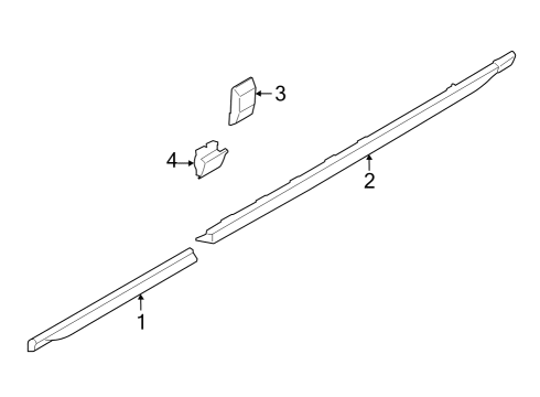 2023 Ford E-Transit Exterior Trim - Pillars Diagram 2 - Thumbnail