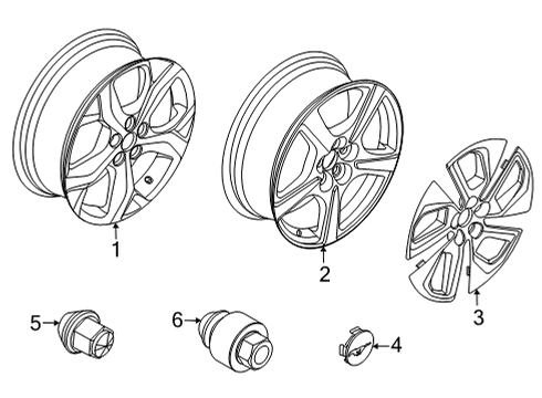 2021 Ford Mustang Mach-E Wheels Diagram 2 - Thumbnail