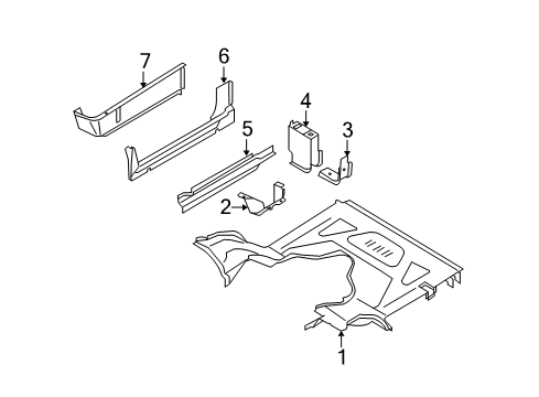 2013 Ford E-250 Front Floor Diagram