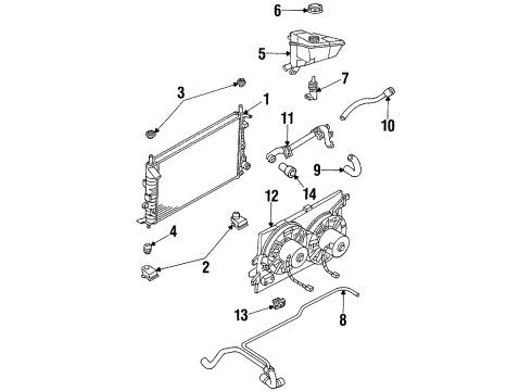 1997 Mercury Mystique Level Sensor Diagram for F5RZ-17B649-A