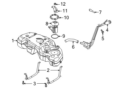 2020 Ford Escape Fuel System Components Diagram 1 - Thumbnail