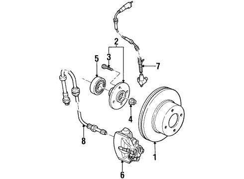 1996 Ford Contour Front Brakes Diagram