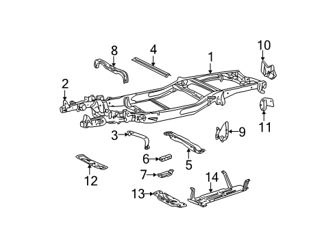 2004 Ford F-150 Heritage Frame & Components Diagram