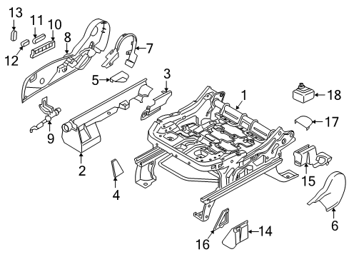 2016 Ford Escape Tracks & Components Diagram 4 - Thumbnail