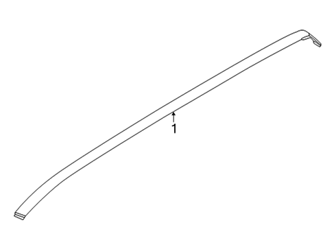 2022 Ford Maverick Exterior Trim - Roof Diagram 2 - Thumbnail