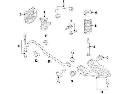2003 Ford Expedition Adjust Cam Diagram for 2L1Z-3B236-AA