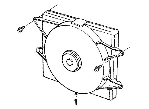 1995 Lincoln Mark VIII Cooling System, Radiator, Water Pump, Cooling Fan Diagram
