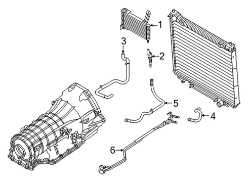 2018 Ford E-350 Super Duty Oil Cooler, Transmission Diagram 3 - Thumbnail