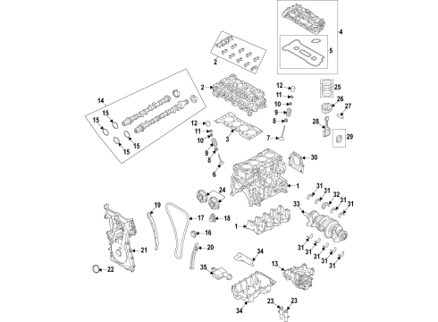 2020 Ford Ranger Crankshaft Pulley Diagram for KB3Z-6312-B