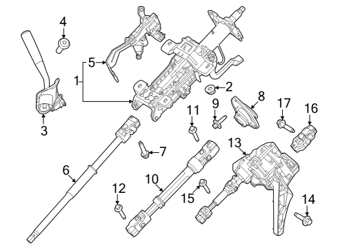 2023 Ford F-250 Super Duty Gear Shift Control - AT Diagram