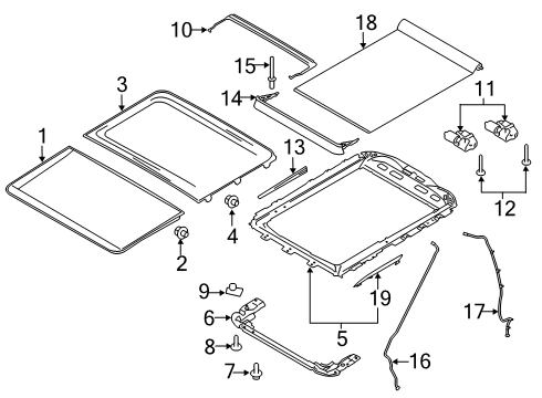 2020 Ford F-150 Sunroof Diagram 1 - Thumbnail