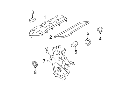 2011 Ford Fusion Valve & Timing Covers Diagram 4 - Thumbnail