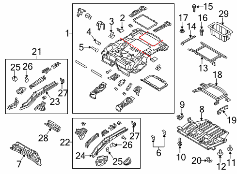 2012 Ford Focus Mount Bracket, Rear Diagram for CP9Z-17C914-C