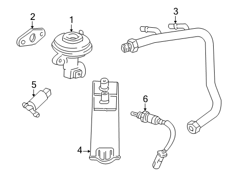 2005 Mercury Monterey EGR System Diagram