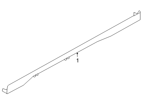 2011 Ford Fusion Exterior Trim - Pillars, Rocker & Floor Diagram