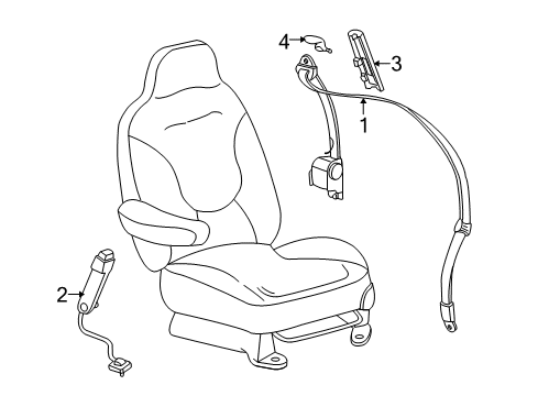 2012 Lincoln Navigator Front Seat Belts Diagram