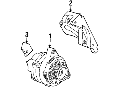2001 Mercury Cougar Alternator Diagram for 4U2Z-10V346-CWRM