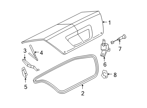 2007 Ford Five Hundred Trunk Lid Diagram