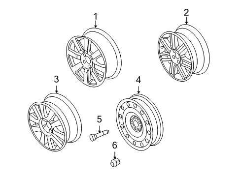 2009 Ford Taurus X Wheels Diagram