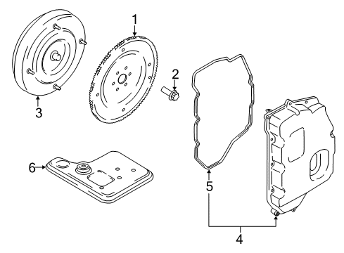 2014 Ford Transit Connect Transaxle Parts Diagram