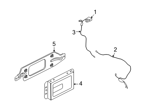 2008 Lincoln MKX Antenna & Radio Diagram 1 - Thumbnail