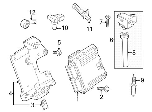 2024 Ford Mustang EEC Module Diagram for PR3Z-12A650-D