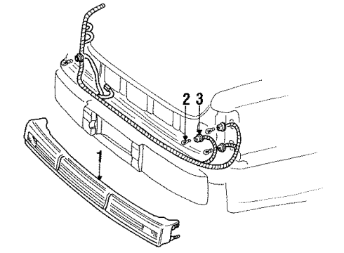 1997 Lincoln Town Car Rear Reflector Diagram