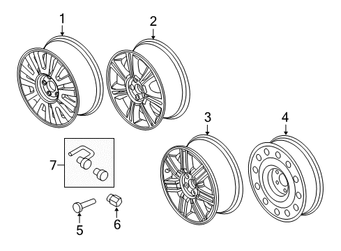 2008 Mercury Sable Wheels Diagram