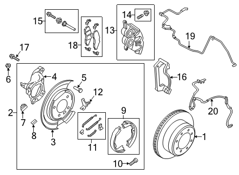 2018 Ford F-250 Super Duty Parking Brake Diagram