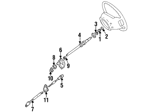 1997 Ford Ranger Shaft & Internal Components Diagram