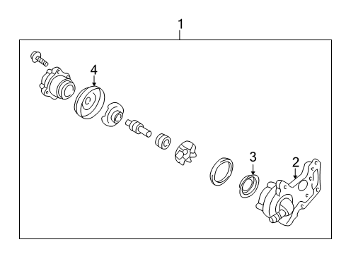 2004 Ford Escape Water Pump Diagram