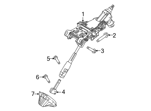 2014 Ford Transit Connect Steering Column & Wheel, Steering Gear & Linkage Diagram 2 - Thumbnail
