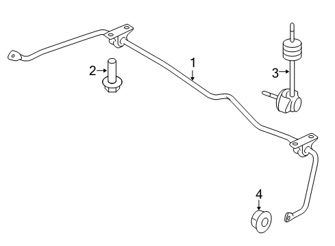 2014 Lincoln MKT Rear Suspension, Control Arm Diagram 1 - Thumbnail