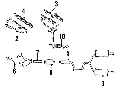 1997 Lincoln Continental Converter Diagram for F7OZ-5E212-AA