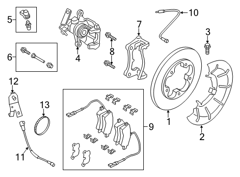2017 Ford Transit-150 Brake Components Diagram