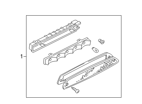 2006 Mercury Mariner High Mount Lamps Diagram 1 - Thumbnail